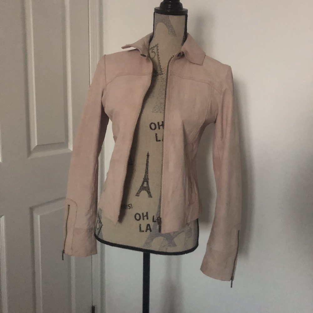 Pink Leather Jacket